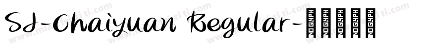 SJ-Chaiyuan Regular字体转换